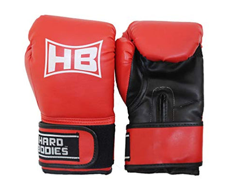 Image of HB Hard Bodies Combo 10-A Synthetic Leather Black Punching Bag, Filled, Boxing Gloves, Heavy Chain