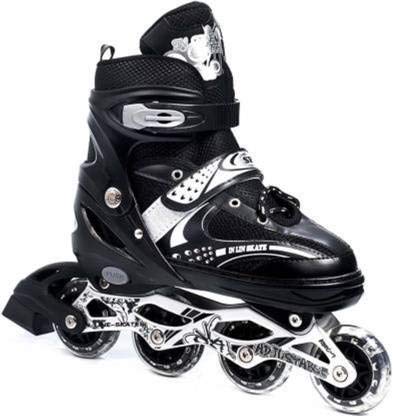Image of Neel Inline Skates Size Adjustable All in-line Skates in-line Skates - Size 7-9 UK in-line Skates - Size 7-9 UK (Black)