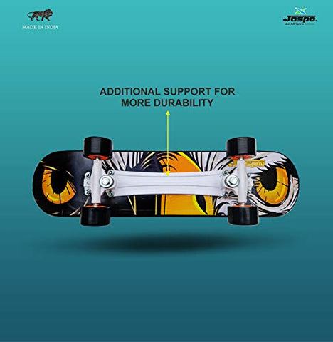 Image of jaspo Power Kids Fiber Skateboard for Beginners (Black, 6 Years & Above, 26" inches)