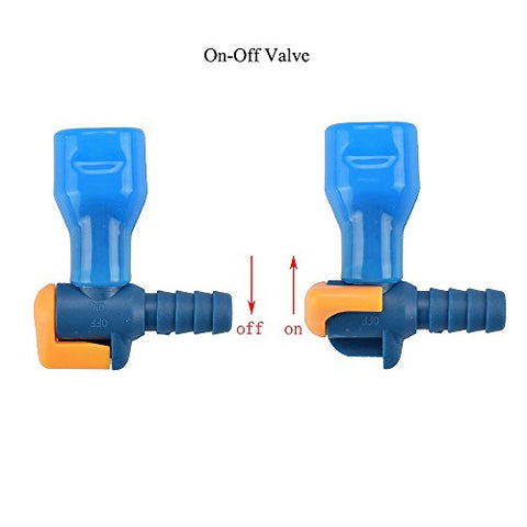 Image of AXEN On-Off Bite Valve with 5 Color Mouthpieces, Pack of 6
