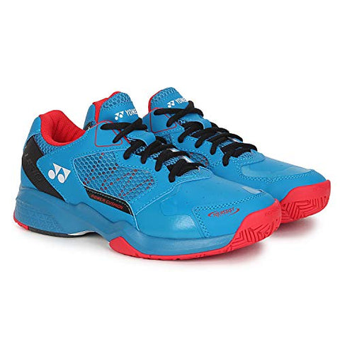 Image of Yonex Professional Power Cushion Lumio 2.0 Tennis Shoes, Blue/Red - 8 UK