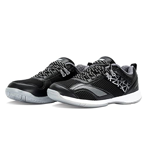Image of Li-Ning A-Pro Non-Marking Badminton Court Shoes, Black/Silver-8UK