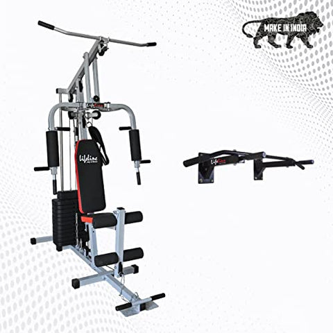 Image of Lifeline Fitness HG-009 Home Gym Combo with LA 100 Push Up Bar, Home Gym with 60Kg Weight Stack
