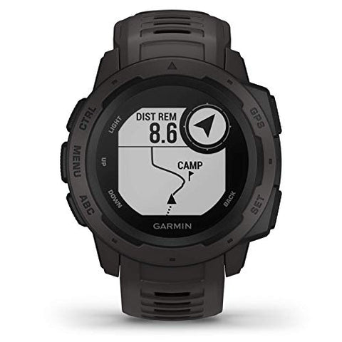 Image of Garmin Instinct, Rugged Outdoor Smart Watch with GPS, Wireless Bluetooth - Black