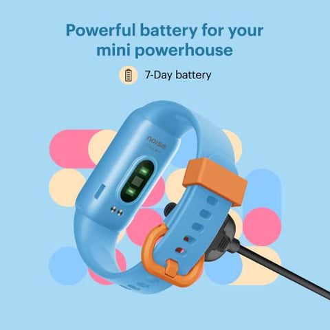 Image of Noise Champ Smart Band for Kids with 7 Alarms (Brush Teeth, Study Time & More), Lightweight, Sleep Tracker, 50+ Kids Watch Faces, IP68 Washable (Candy Pink), One Size