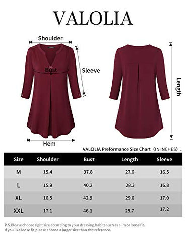 Image of VALOLIA Workout Shirts for Women, Moisture Wicking Quick Dry Active Athletic Women's Gym Performance T Shirts(Red Small)