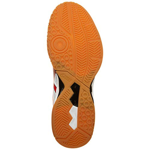 Image of ASICS Men's Gel-Rocket 9 White/Classic Red Badminton Shoes-11 UK (46.5 EU) (12 US) (1071A030)