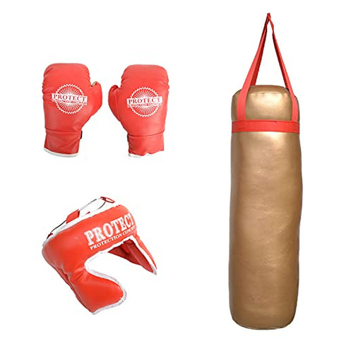 Image of Escobar Kids Boxing Kit for Small Boys / Girls with Gloves and Head Gear Materia : others , Multi color