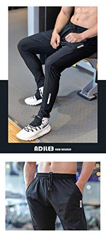 Image of ADILEE Men's Regular Fit Track pants(trackpants black/large_Black_Large)