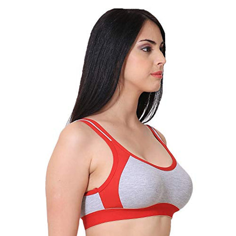 Image of new blue eyes Non Padded Cotton Gym Wear Daily Workout Sports Bra for Girls Pack of 3 (32)