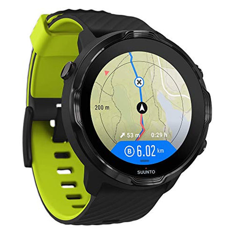 Image of SUUNTO 7 Black Lime, GPS Versatile Sports Watch with Google Wear OS, 24x7 Activity and Sleep Tracking