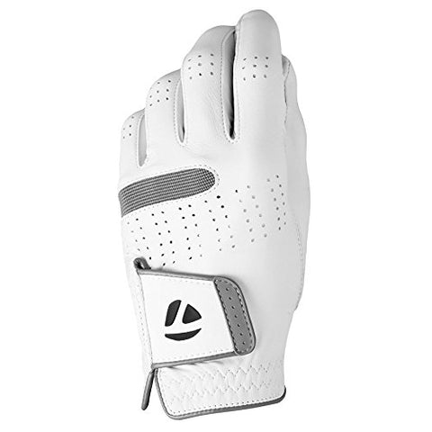 Image of TaylorMade Tour Preferred Flex Cadet Glove (White, Large), White(Large, Worn on Left Hand)