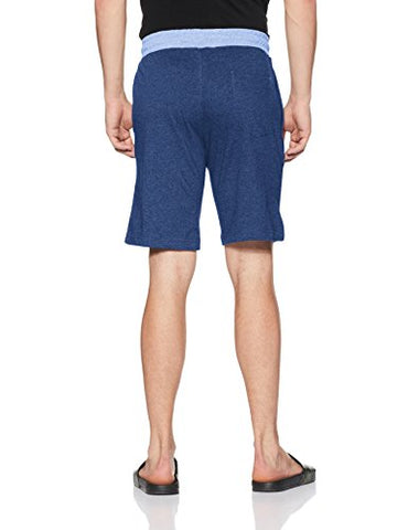 Image of U.S. Polo Assn. Athleisure Men's Shorts (I635-433-CP_Denim Melange/Blue Melange_Small)
