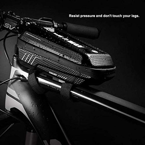 Image of Proberos ® Mountain Top Tube Bike Frame Waterproof Bag, Black, Eva