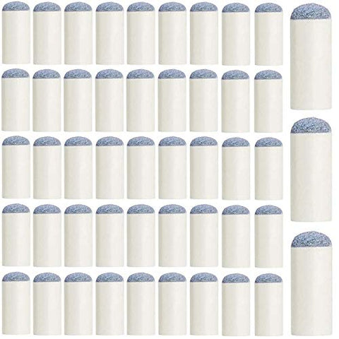 Image of Kenkio 50 Pieces 13 mm Billiard Pool Cue Tips Slip-on Cue Tips Replacements