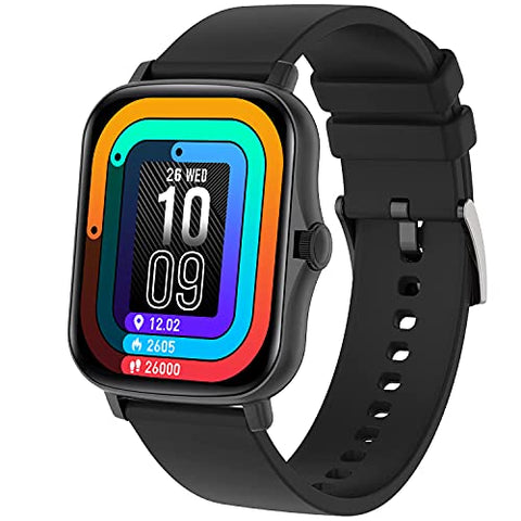 Image of Fire-Boltt Beast SpO2 1.69” Industry’s Largest Display Size Full Touch Smart Watch with Blood Oxygen Monitoring, Heart Rate Monitor, Multiple Watch Faces & Long Battery Life (Black)