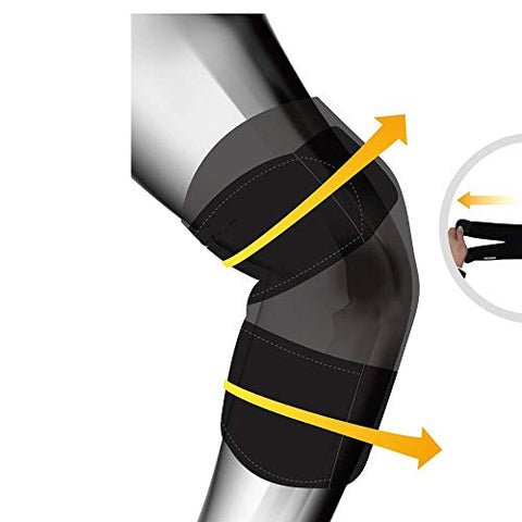 Image of serveuttam Leosportz Elbow, Reversible Neoprene Support Brace for Joint, Arthritis Pain Relief, Tendonitis, Sports Injury Recovery, ES10, Black, 1 Count