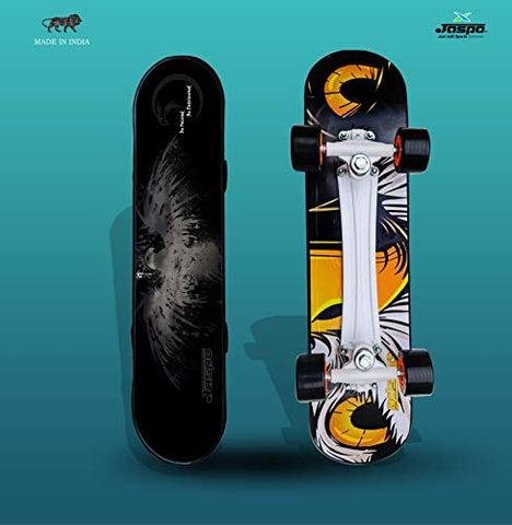 Image of jaspo Power Kids Fiber Skateboard for Beginners (Black, 6 Years & Above, 26" inches)