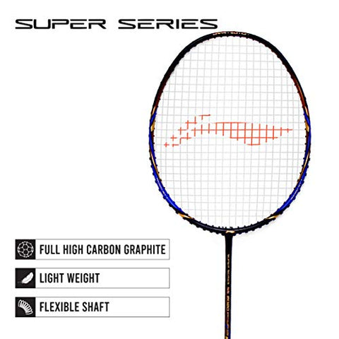 Image of Li-Ning Super Series 2020 - (Strung) Badminton Racquets with Free Full Cover Graphite, Strung (Black/Gold) with Free Full Cover