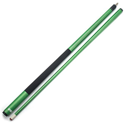 Image of GSE Games & Sports Expert 58" 2-Piece Fiberglass Graphite Composite Billiard Pool Cue Stick(4 Colors, 18-21oz) (Green - 20oz)