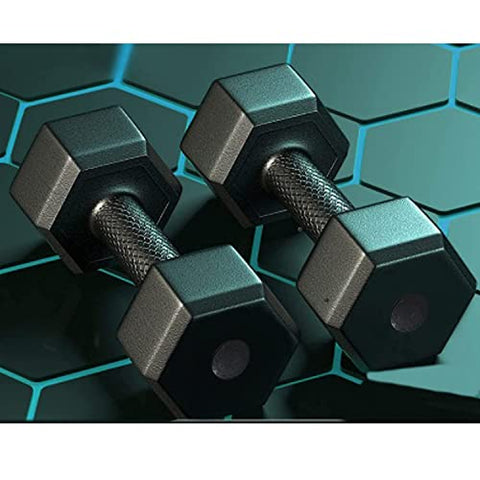 Image of CORSO PVC Hex Dumbbells For Men & Women Strength Training Set 1kg 2kg 3kg 4kg 5kg Pair Hex Dumbbells Set (3KG/PAIR)