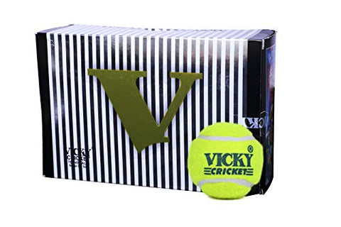 Image of Vicky Rubber Cricket Tennis Ball (Green).