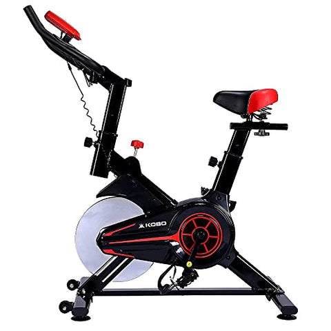 Image of Kobo SB-5 Steel Exercise Spin Bike, Black