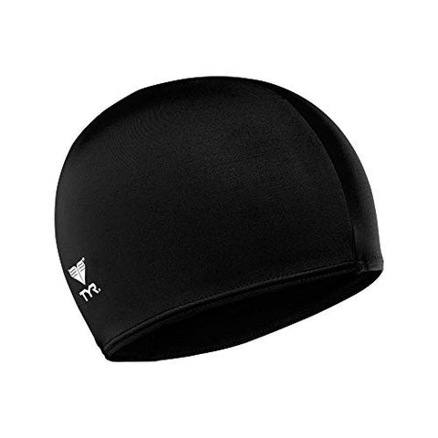 Image of TYR Lycra Swimming Cap (Black)- LCY-001