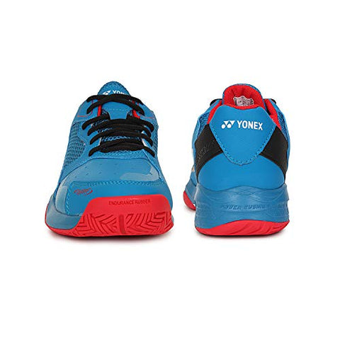 Image of Yonex Professional Power Cushion Lumio 2.0 Tennis Shoes, Blue/Red - 8 UK