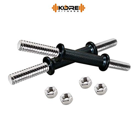 Image of Kore Professional Metal Integrated Rubber Plates DM-10KG (2.5 KG x 4 = 10 KG) Combo 16 Dumbbells Set, Multicolor