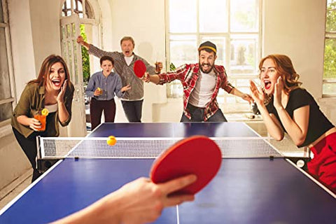 Image of Play22 Ping Pong Paddle Set - 4 Table Tennis Paddles and 8 Ping Pong Balls and Portable Gift Case - Best Gift for Boys and Girls, Adults - Great for Indoor Or Outdoor Play – Speed, Control and Spin