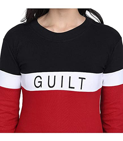 Image of Women's Solid Stripes Track Suit | Women's Striped Tracksuit Top & Leggings Pants Outfit Set for Girls Women's Yoga .Sport Aribics Track Suit Pants, Joggers, Gym, Active Lower Wear (XXL, Red)