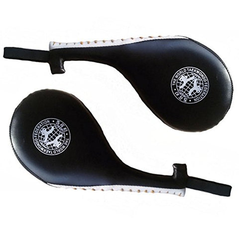 Image of JERN Taekwondo Durable Kick Pad Target for Karate Kickboxing Training (Black) - Set of 2