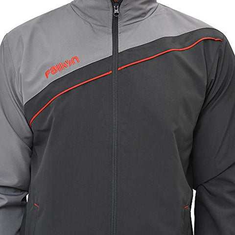 Image of Fallyn Men's Polyester Regular Fit Track Suit for Men Sports Suits for Boys Stylish Trekking Suit Running Suit Warm for Body (Dark Grey_X-Large)