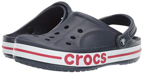 Image of crocs Unisex Adult Bayaband Clog Navy/Pepper 9 Men/ 10 UK Women (M10W12) (205089-4CC)