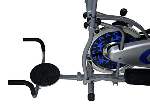 Image of KOBO Exercise Bike 4 in 1 / Exercise Cycle Steel Wheel Spin Bike ORBITRAC Fitness Home Gym Upright AB Care ORBITRACK Twister, Push UP (Imported)