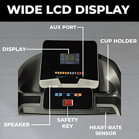 Image of Durafit - Sturdy, Stable and Strong Durafit Focus | 7HP Peak DC Motorized Treadmill | Auto Incline | Home Cardio | Max Speed 18 Km/Hr | Max User Weight 150 Kg |Black| Spring Suspension Technology