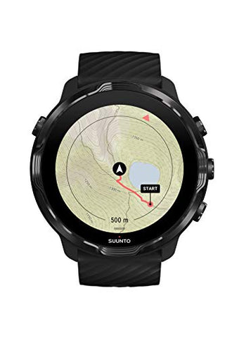 Image of SUUNTO 7 Black Lime, GPS Versatile Sports Watch with Google Wear OS, 24x7 Activity and Sleep Tracking