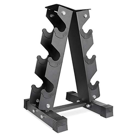 Image of A2ZCARE Steel Dumbbell Rack, Dumbbell Storeage Rack, 5 Tier Weight Rack Dumbbell Stand, Dumbbell Holder, Dumbbell Rack Stand, Weight Racks for Dumbbells. (3 Tier Rack)