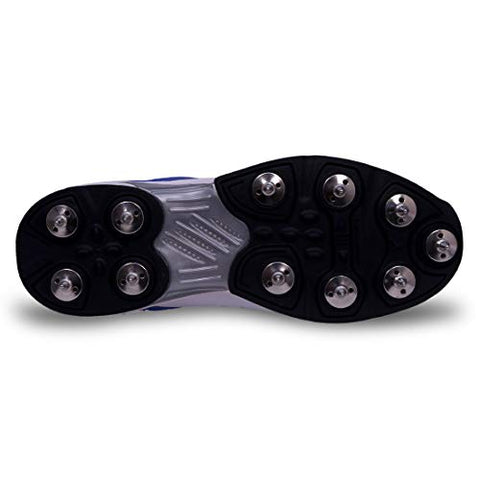 Image of Feroc Men's Synthetic Adf Cricket Spikes Shoes (Orange, 9.5)