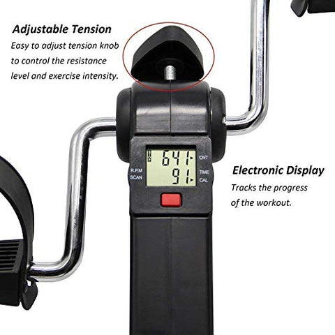 Image of Inditradition Mini Pedal Exercise Cycle / Fitness Bike (With Digital Display of Many Functions, Ready to Use)