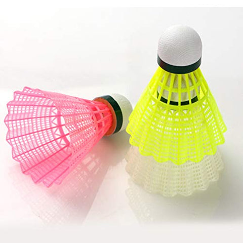 Image of BESPORTBLE 6pcs Nylon Badminton Shuttlecocks Badminton Birdies Balls for Kids Adult Indoor Outdoor Sports Activities Yellow