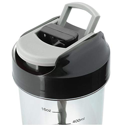 Image of Haans Cyclone Protein Shaker Bottle for Gym 500ml - Black
