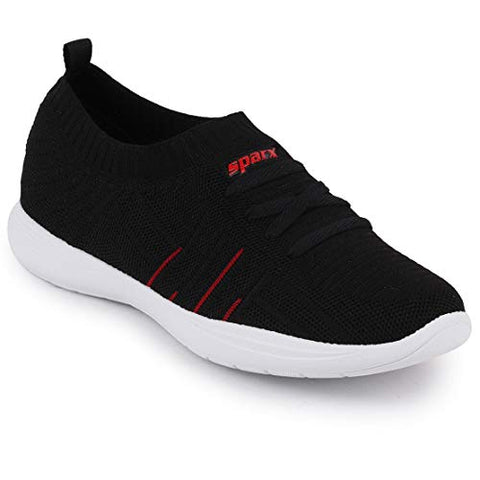 Image of Sparx Women's Sl-178 Black Red Sneaker-8 UK (SD0178LBKRD0008)