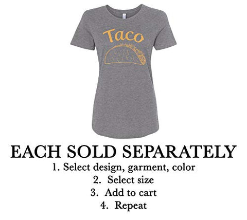 Image of Threadrock Taco | Mom Mother Women's Fitted T-Shirt | Medium, Sport Gray