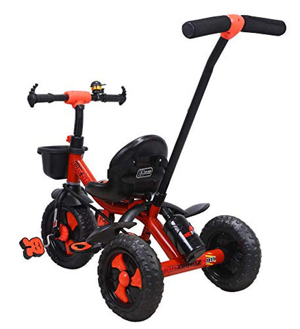 Image of Luusa RX-500 Plug N Play Kids / Baby Tricycle with Parental Control , Cushion seat and seat Belt for 12 Months to 48 Months Boys / Girls / . Carrying Capacity Upto 30kgs ( Red )