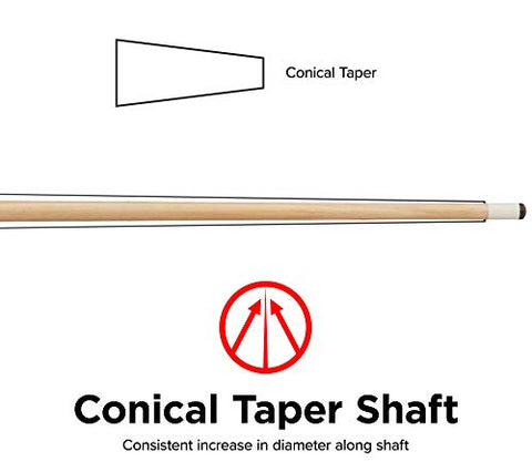Image of Viper Commercial/House 57" 1-Piece Canadian Maple Billiard/Pool Cue, 20 Ounce
