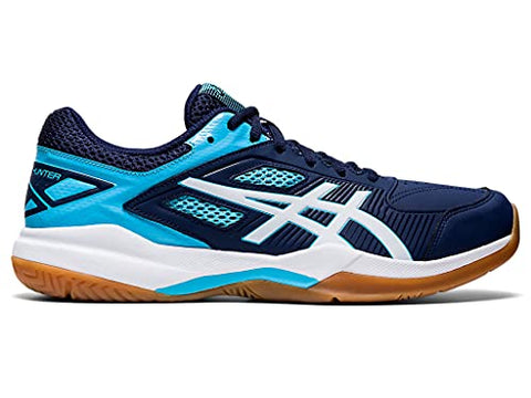 Image of ASICS Men's Gel-Court Hunter Peacoat/Aquarium Leather Indoor Shoes-11 UK (46.5 EU) (12 US) (1071A020)