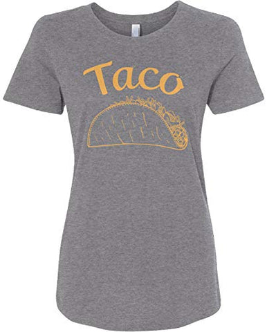 Image of Threadrock Taco | Mom Mother Women's Fitted T-Shirt | Medium, Sport Gray