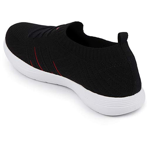 Image of Sparx Women's Sl-178 Black Red Sneaker-8 UK (SD0178LBKRD0008)
